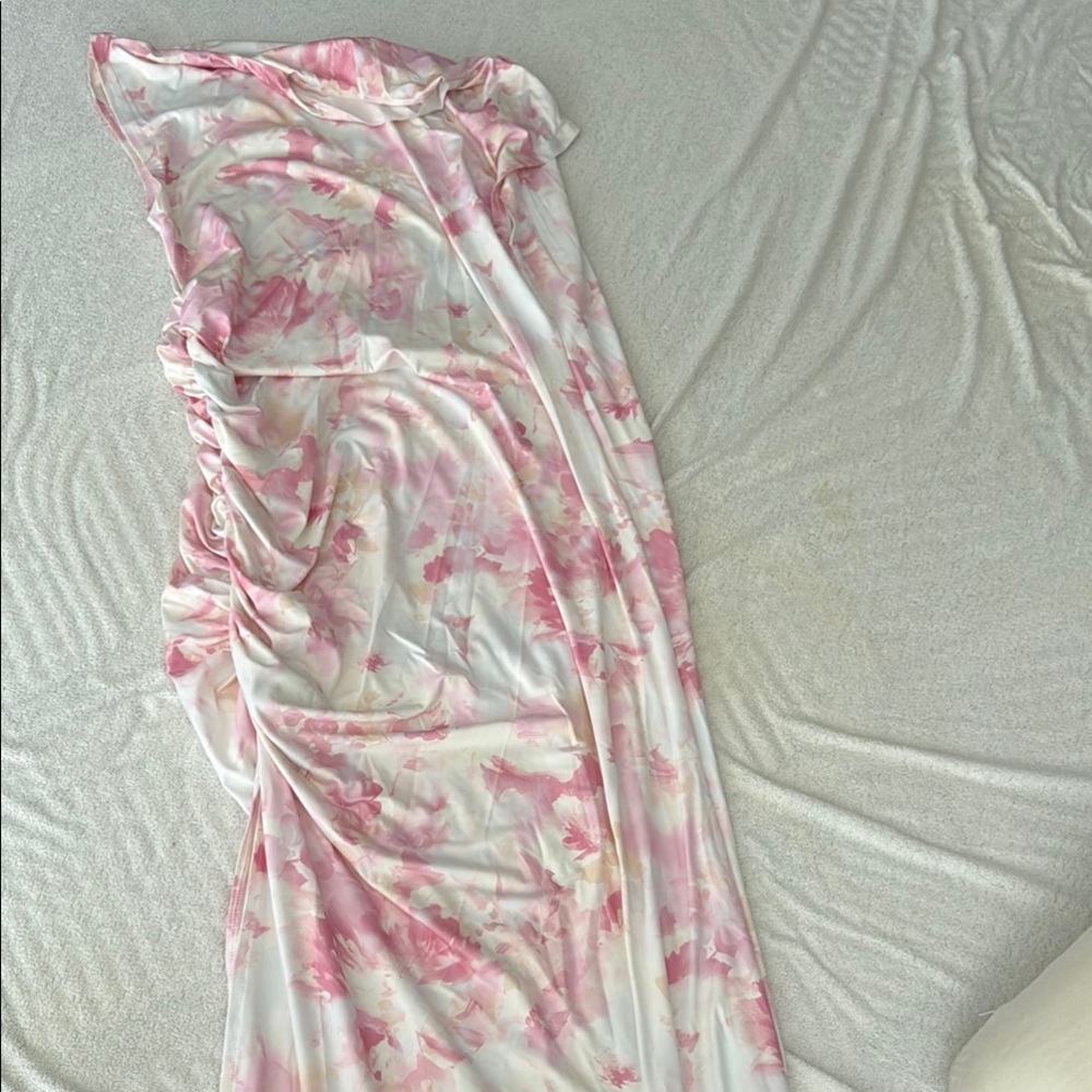 SHEIN Pink Floral Maxi Dress